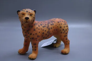 

In length 30CM Soft sound simulation animal Model elephant lion tiger rhinoceros sculpture crafts statue home decoration