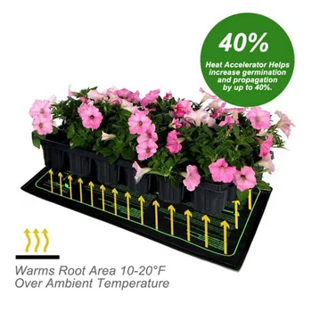 

Seedling Heating Mat Hydroponic Heating Pad Waterproof Durable for Seed Germination Cloning and Plant Propagation 10" x 20"