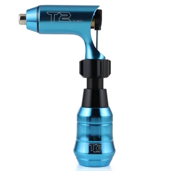 

New! T2 Nano Cartridge Swiss Motor Mini Rotary Tattoo Machine Blue Including Cartridge Grip Supply Free RCA Cord