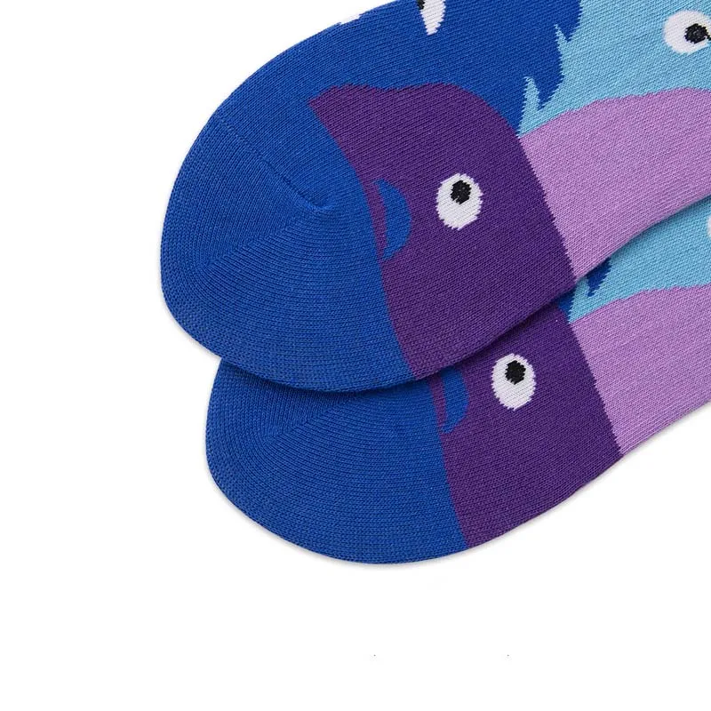 [EIOISAPRA] уличные модные носки индивидуальные пары хип хоп скейтборд забавные носки 2 цвета чесаные удобные носки из хлопка