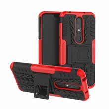 For Nokia X6 X5 Case Hard TPU+PC Armor with Stand shockproof Hybrid Protective back Cover cases For nokia x6 2018 x5 shell alfawise x5 mini pc