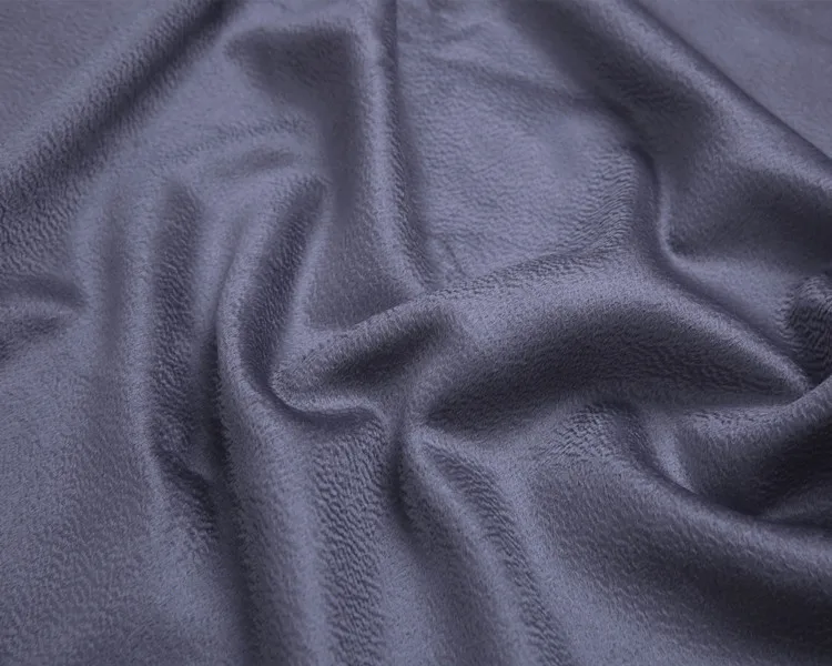 Экспорт Роскошная двухсторонняя шелковая водная рябь кашемировая ткань зимнее пальто австралийская шерстяная ткань синяя серая кашемировая ткань