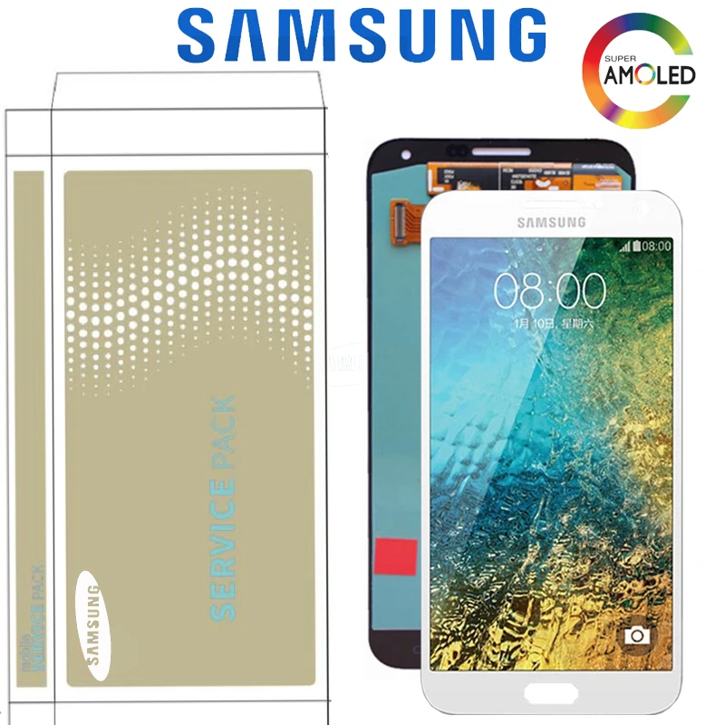 

Original 5.5'' Super AMOLED Display For Samsung Galaxy E7 E700 E700F E700H E700M LCD Display Touch Screen Digitizer Assembly