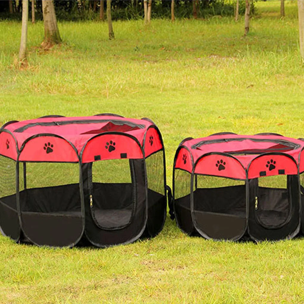 1pcs Portable Folding Pet Tent Dog House Cage House Dog Cat Tent Fence