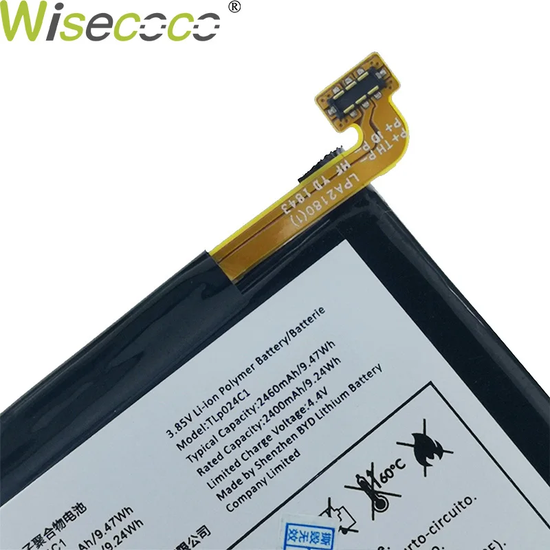 Wisecoco новый оригинальный аккумулятор 2460 мАч TLP024C1/TLP024CJ для Alcatel A3/Shine Lite A3 OT 5046 5046D 5046Y
