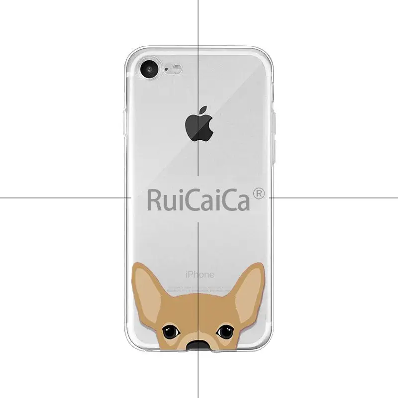 Ruicaica милый и забавный мягкий чехол для телефона с головой собаки кошки для Apple iPhone 8 7 6 6S Plus X XS MAX 5 5S SE XR мобильных телефонов