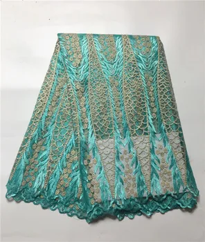 

High quality nigerian swiss voile net lace,African tulle mesh lace fabric with stones and beads for party wedding dress J25GF5-1