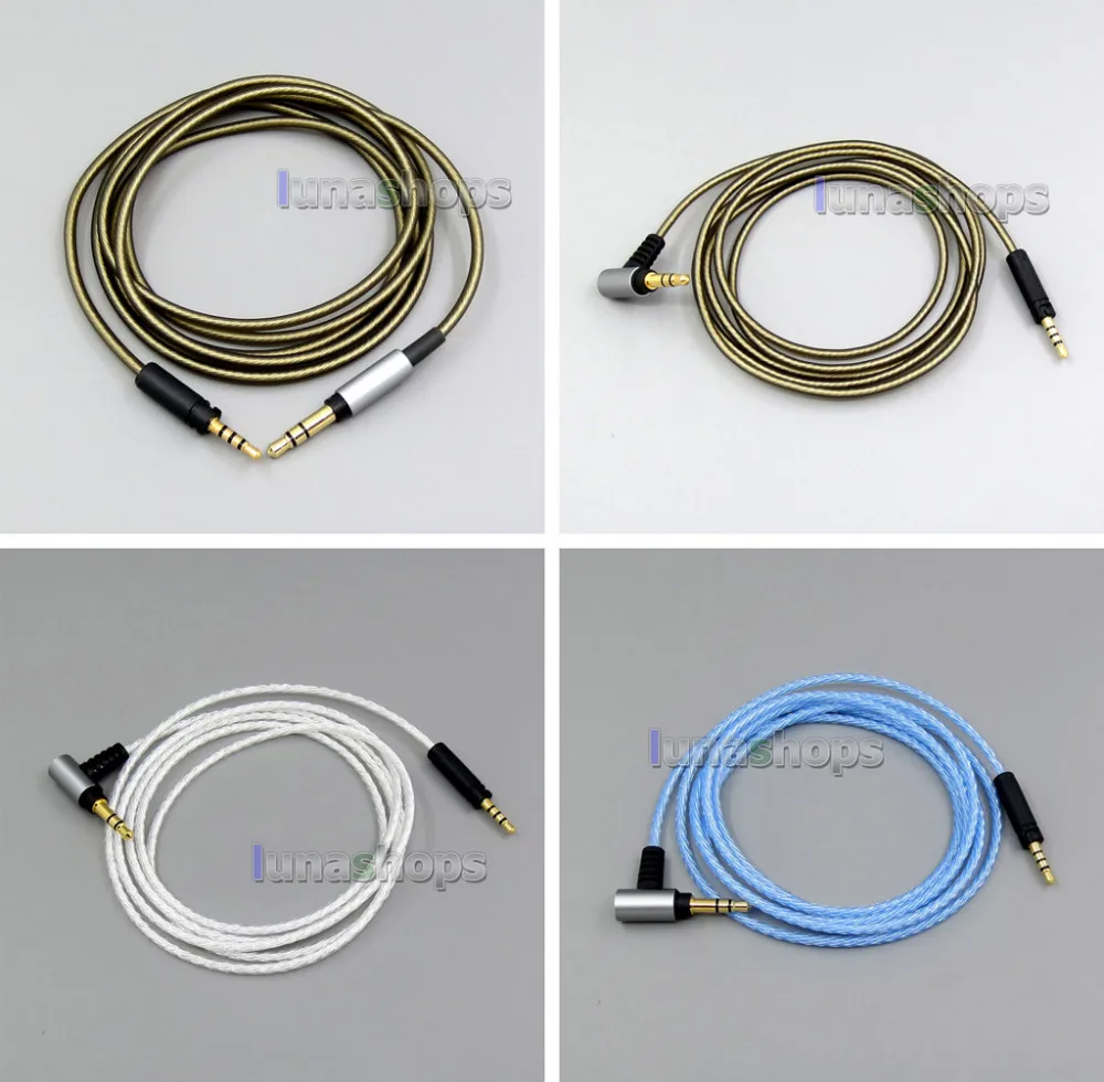 3 5mm Silver plated Cable for Sennheiser Momentum 1 0 2 0 Over Ear On Ear Headphones LN006316