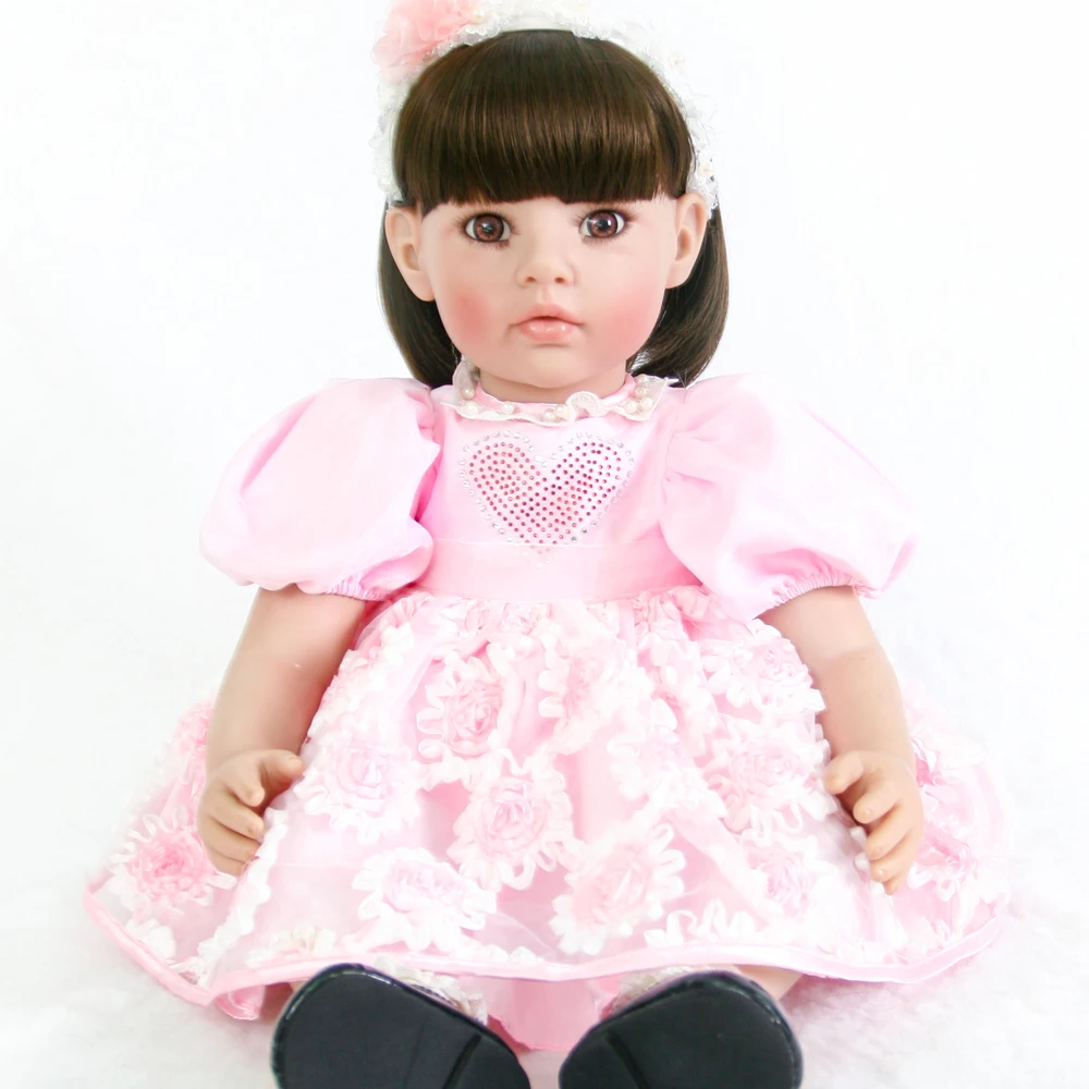 

2019 bebe Reborn Baby Doll little gir Newborn Dolls Fashion princess toddler babies Toys For Children Playmates Christmas Gifts