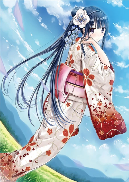 Kimono Anime Girl Wall Poster Japanese Mangirls Dress Posters And Prints Home Bedroom Wall Art Decor Fabric Wallpaper Kimono Anime Girl Wall Poster Japanese Mangirls Dress Posters And Prints Home Bedroom Wall Art Decor Fabric Wallpaper