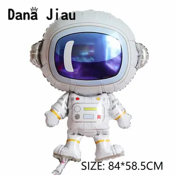 

NEW 1PC Astronaut Foil Balloon Space HAPPY BIRTHDAY Party Decoration Earth Planet Explore Protect Environment Theme Baloon