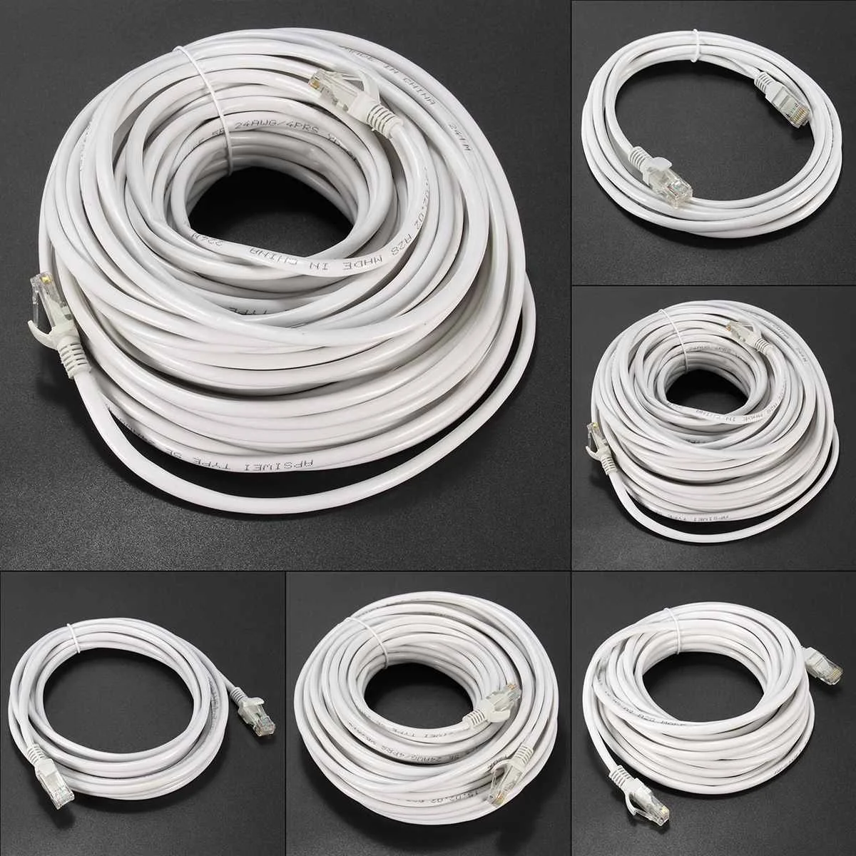 

RJ45 Network LAN Cable Patch Cord Connector Internet Extension Cables 300cm/5m/10m/20m/30m Male to Male Ethernet Cable Link