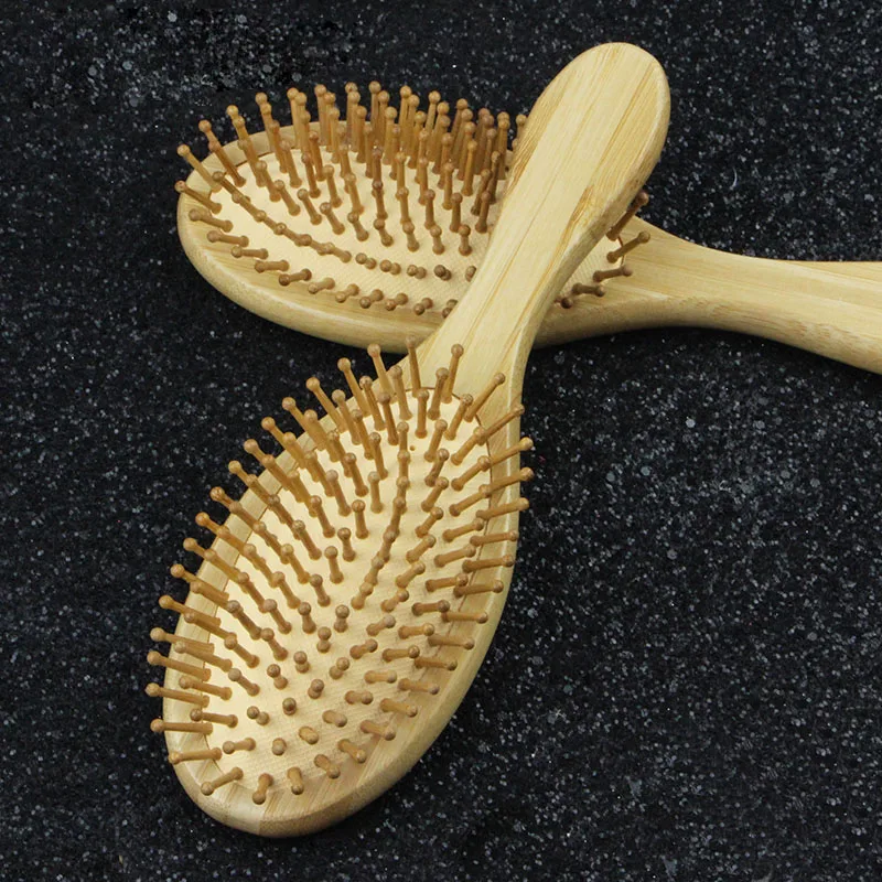 1PC Chinese Style Wood Comb Professional Healthy Paddle Cushion Hair