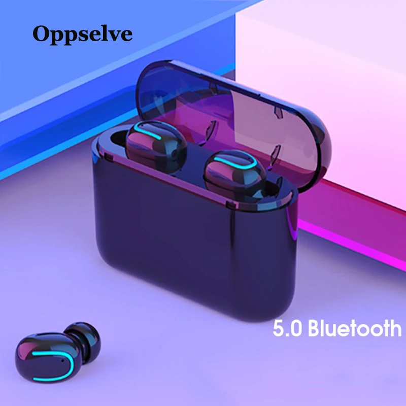 Oppselve Bluetooth 5 0 наушники TWS беспроводные Blutooth Handsfree спортивные с зарядной коробкой |