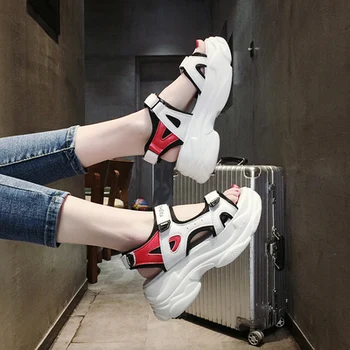 

Summer wild Roman sandals female students fairy muffin platform shoes waterproof platform women's shoes