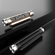 Автомобильная Временная парковочная карта светящийся вращающийся креативный номер телефона пластина Универсальный для всех автомобилей Аксессуары