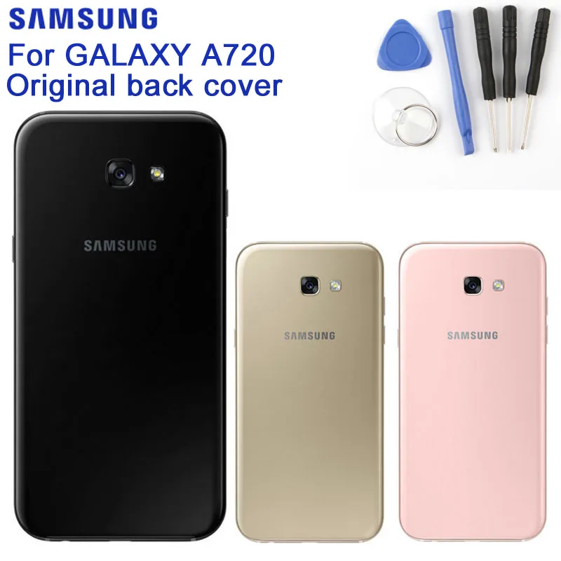 Оригинальная стеклянная задняя крышка для samsung Galaxy A7 2017 Edition A720 SM-A720 | Мобильные