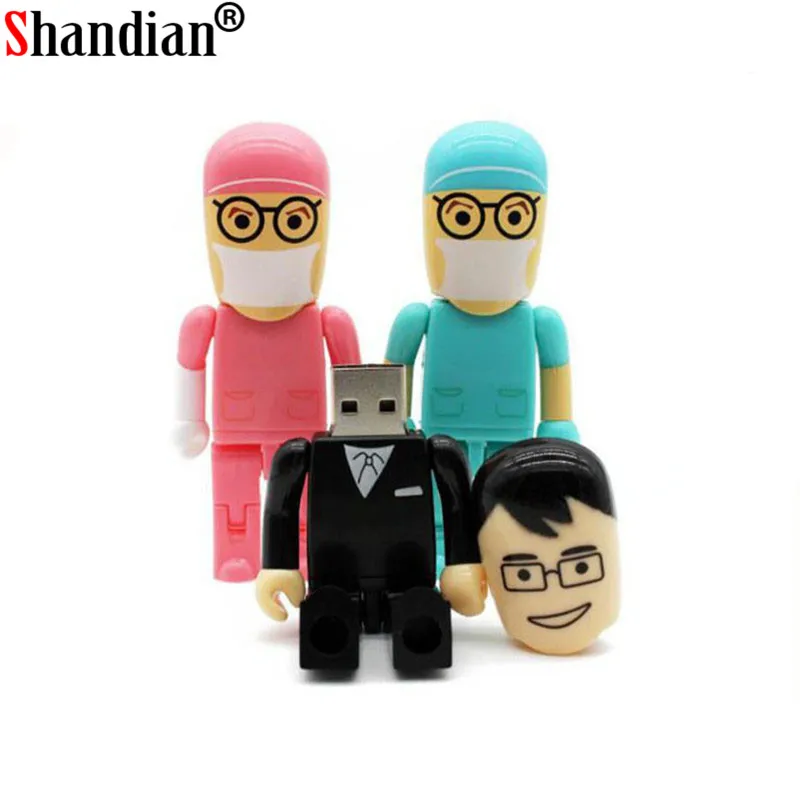 SHANDIAN angel Doctors memory stick nurses Lovely medical pendrive cartoon usb flash drive pendrive 4GB 8GB 16GB 32GB 64GB SHANDIAN angel Doctors memory stick nurses Lovely medical pendrive cartoon usb flash drive pendrive 4GB 8GB 16GB 32GB 64GB