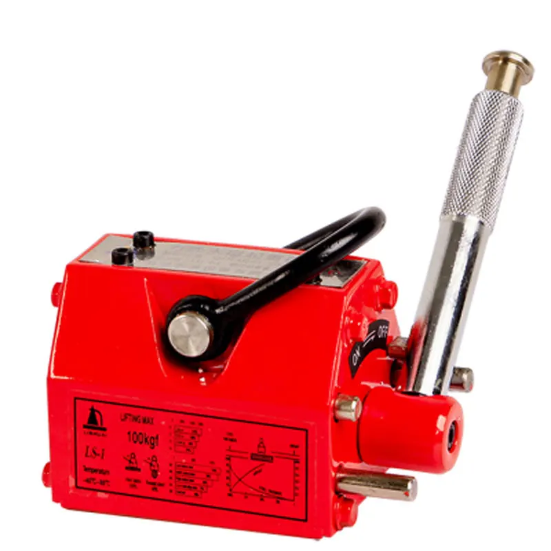 

100kg Permanent Magnet Lifter Magnetic Lifting Tool 0.1T Hoist Equipment Crane New
