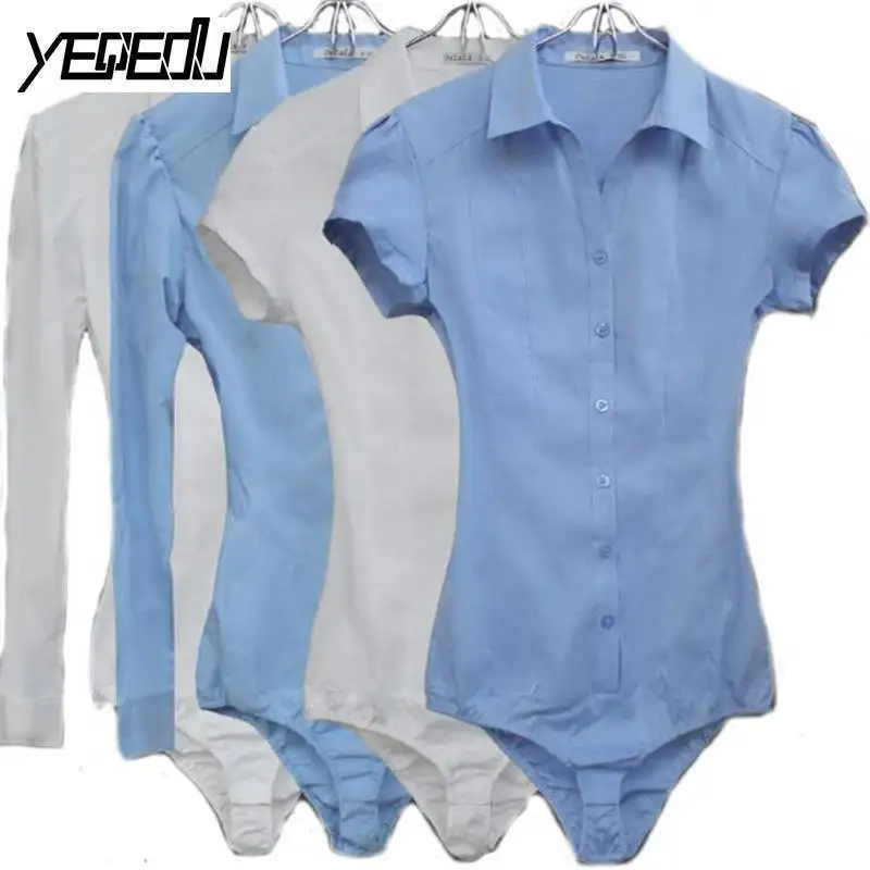  #2101 Body Shirt Women Summer 2019 Black Blue White Blouse Women Long Sleeve Body Feminino Ladies S