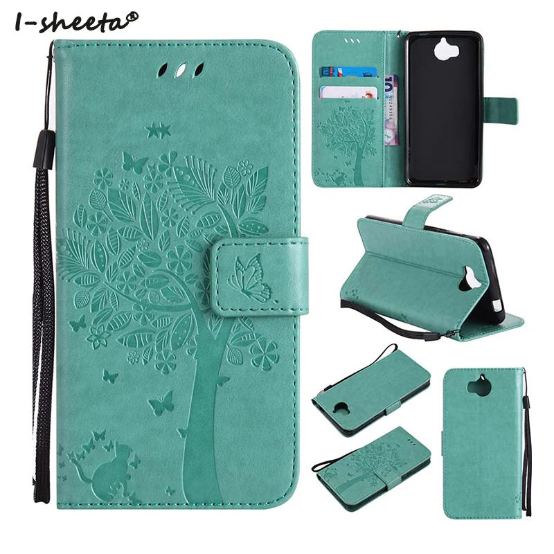 

360 Magneic Protection For Huawei Y5 Y6 Y7 Pro 2017 Leather Soft TPU Flip Case For Huawei Y3 Y6 Y7 Prime 2017 Stand Wallet Cover