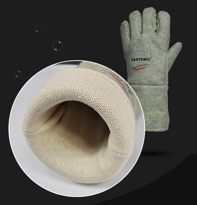 500 градусов высокой Температура перчатки из арамидного волокна противопожарные огнезащитных защитные перчатки анти-обжигающий анти-тепло