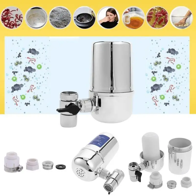 Alloet Tap Faucets Water Filter Household Water Purifier Washable Ceramic Filter Mini Water Filter Cartridge Purification Alloet Tap Faucets Water Filter Household Water Purifier Washable Ceramic Filter Mini Water Filter Cartridge Purification