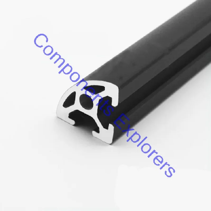 Произвольная резка 1000 мм 2020 черная дуга алюминиевый профиль, черный цвет