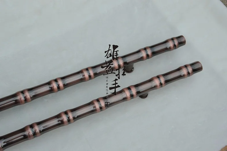 Китайские античные бамбуковые стеклянные дверные ручки из нержавеющей стали, деревянные дверные ручки, европейские современные роскошные бронзовые