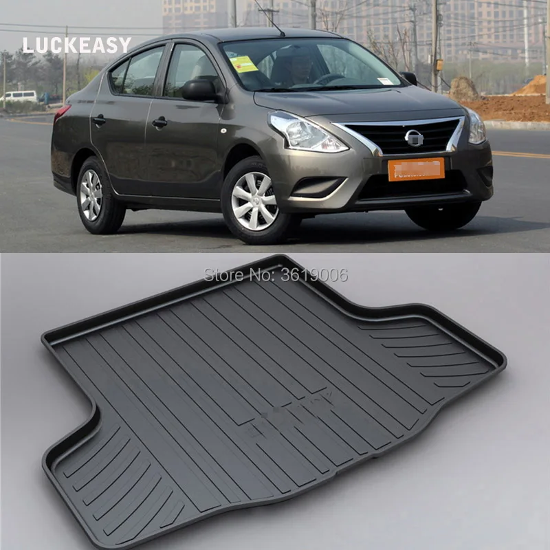

LUCKEASY Non-Slip Waterproof 3D TPO Trunk Boot Cargo Mat Recycled Durable For Nissan sunny 11-18 Car-styling