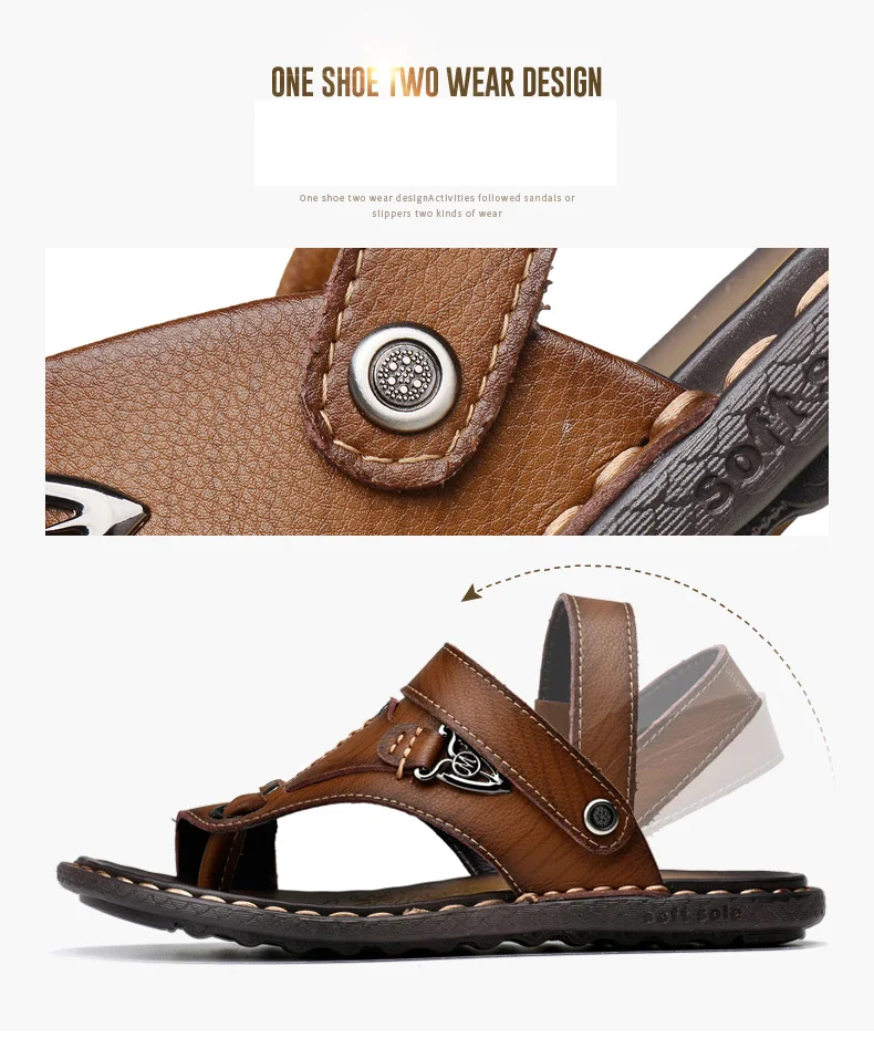 Camel Active/Новое поступление; пляжные мужские сандалии из мягкой кожи; Летняя обувь ручной работы