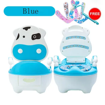 

Child toilet Lovely Cute Cow Potty Chair for Boys and Girls Toddler Potty Training Toilet горшок#y3