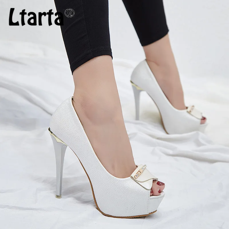 

LTARTA 2019 Spring Single Shoes Bow High Heels Single Shoes High Heel Sandals Women's Shoes High Heel Sandals