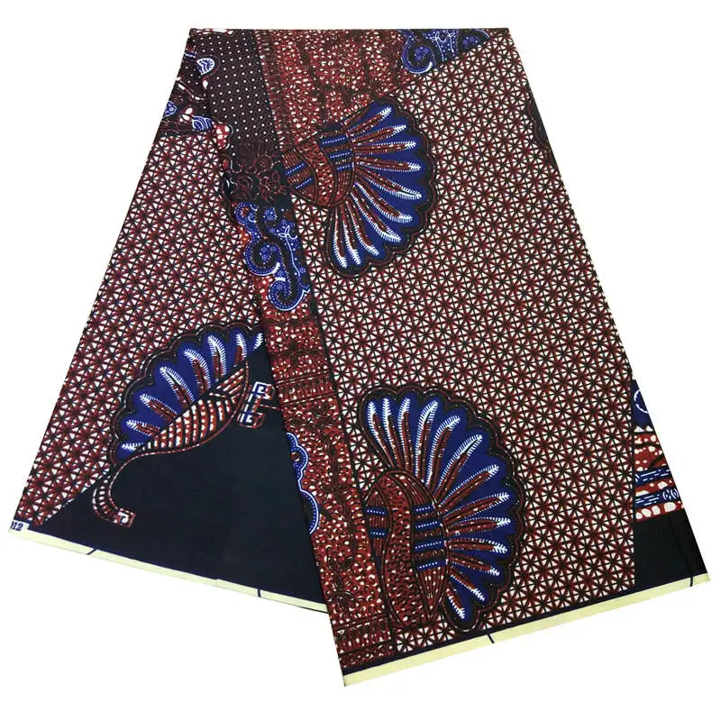Полиэстер качество нигерийский Chitenge Анкара ткань Гана Kente воск Африканский Kitenge печать ткань для ткани в 6 ярдов WD30