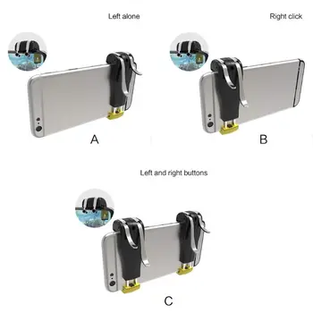 

Durable Left Right Game Trigger Gamepad Game Controller Grip Joystick for iPhone Android Cell Phones Games Supplies