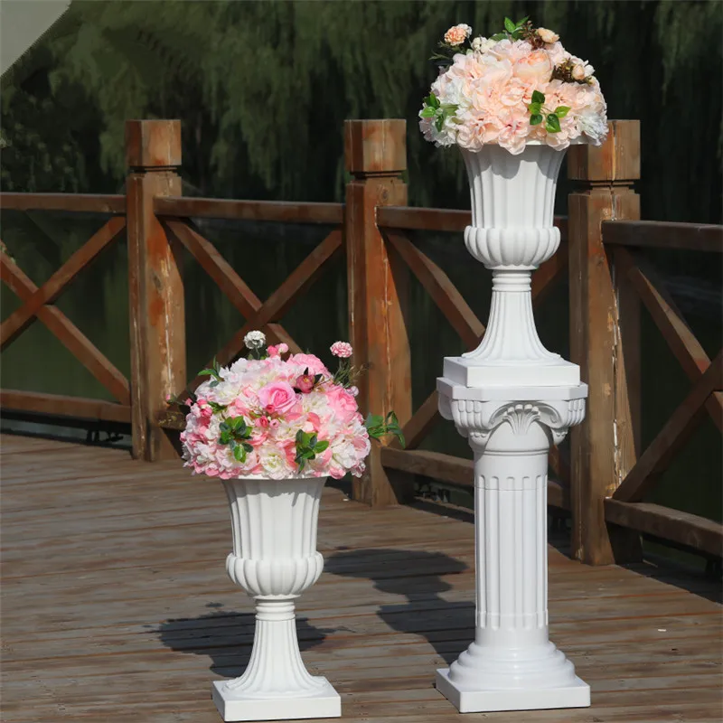 New road lead simulation flower ball wedding supplies wedding scene layout silk flower T stage Roman column decoration flower