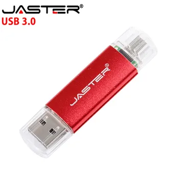 

JASTER USB 3.0 OTG pen drive 4GB 16GB 32GB 64GB high speed metal USB stick 8gb Pendrive USB flash drive USB flash drive