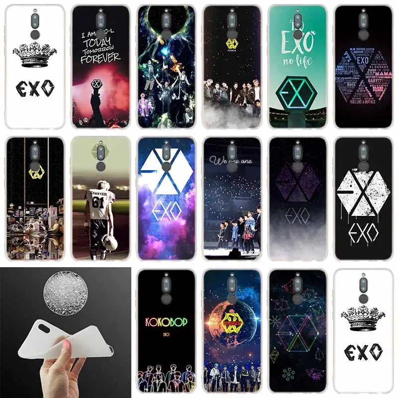 

soft silicone case EXO baekhyun For Huawei Mate 20 10 Lite 20 pro s Nova 3 4 3i y9 y6 y5 y7 pro 2019 2018 2017 20X Cover