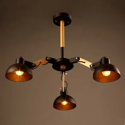 Madera retro loft estilo industrial vintage Luces de techo para ... Madera retro loft estilo industrial vintage Luces de techo para ...