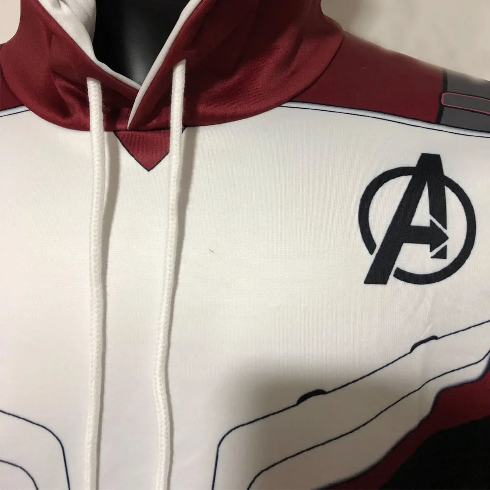 Avengers Endgame Jacket Hoodie Cosplay Quantum Realm Costumes Endgame hoodies Marvel Superhero Sweatshirt Coat Suit Costume