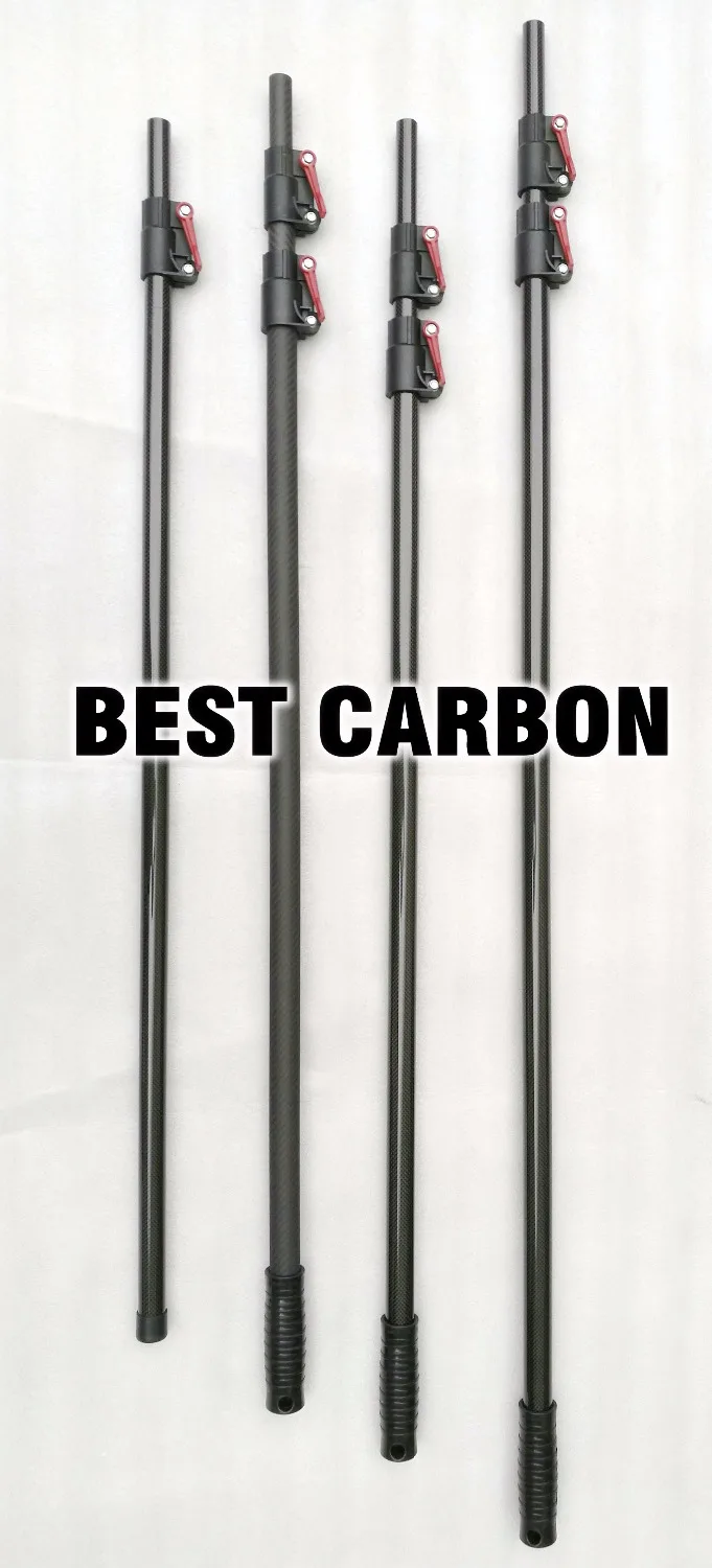Free Shiping High Quality 3k Carbon Fiber Telescopic Tubes, Cleaning