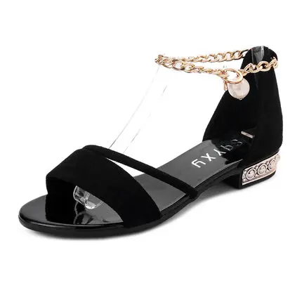 

neujge Net red 2019 new retro gentle wind Sen sandals female summer flat Korean version of the wild fairy shoes 198202