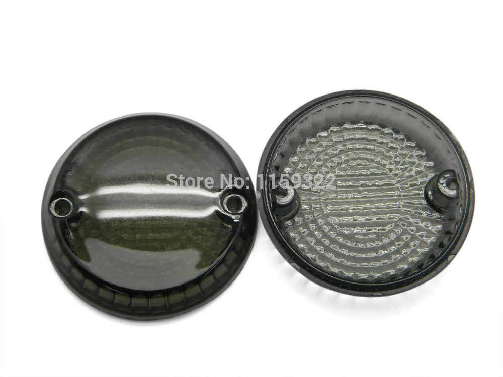 

UNDEFINED Motorcycle Smoke Front Rear Turn Signals Indicators Lens Cover For Kawasaki Vulcan 500 1500 Yamaha Warrior 2001-2007