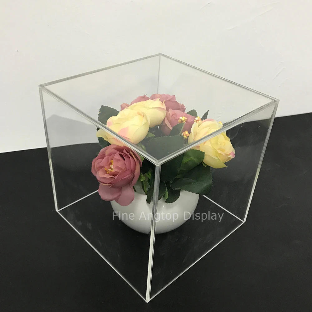 

Acrylic Jewelry Displays Acrylic Box Case 5 Sided Display Box Plexiglass Cube 6"x6"x 6"