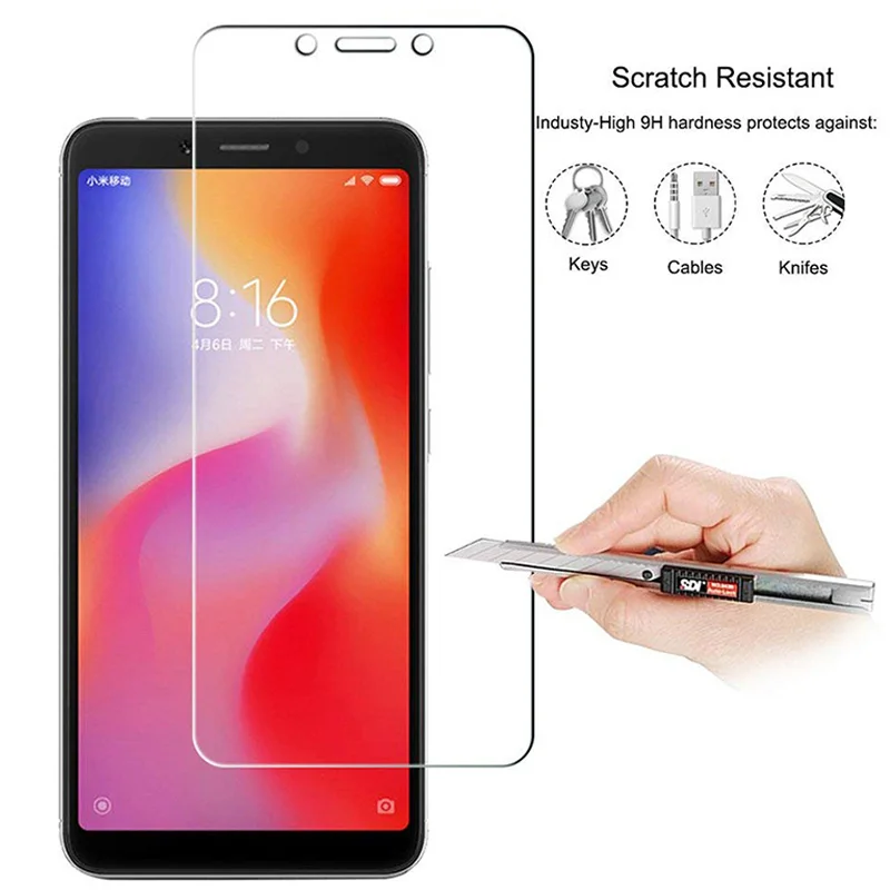 Закаленное стекло для Xiaomi redmi note 6 pro 9H с полным покрытием пленка Mi A2 Lite X 6a