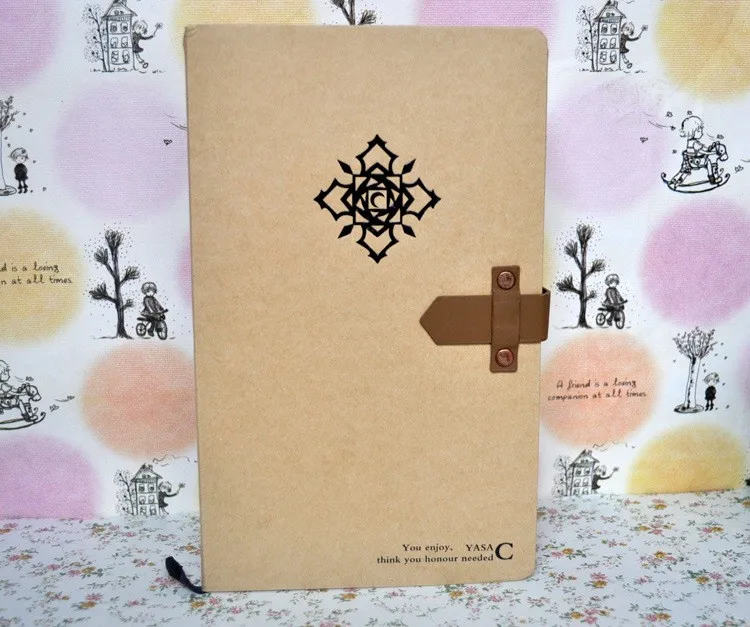 Творческий Ретро кожа Пряжка Тотем жесткий тетради с завязкой личный дневник школьный студентов блокнот в твердой обложке подарок