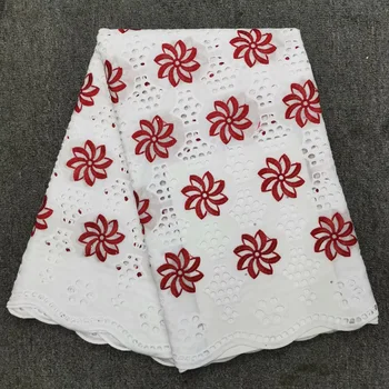 

9 colors (5yards/pc) high quality African cotton lace fabric with elegant embroidery Swiss voile lace for party dress CL3225