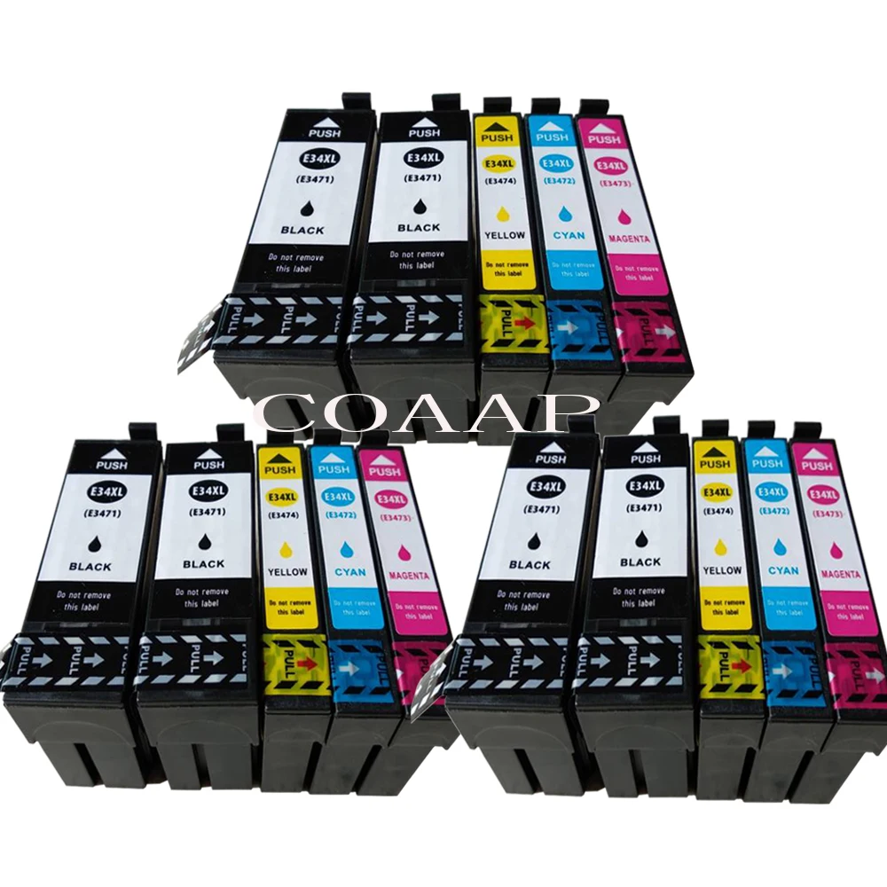 15 Compatible Epson 34XL T3471 T3472 T3473 T3474 ink cartridge for Workforce pro WF 3720DWF WF 