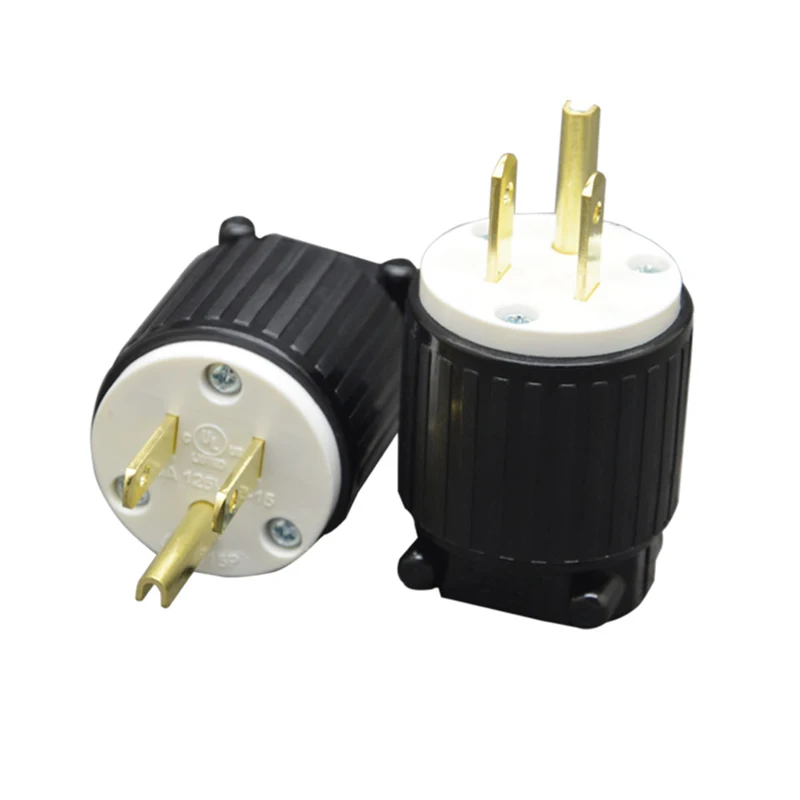 

5PCS 125A 15A UL Industrial Plug Socket AC Industrial Plug Connector Adapter US Standard Male Power Converter Socket