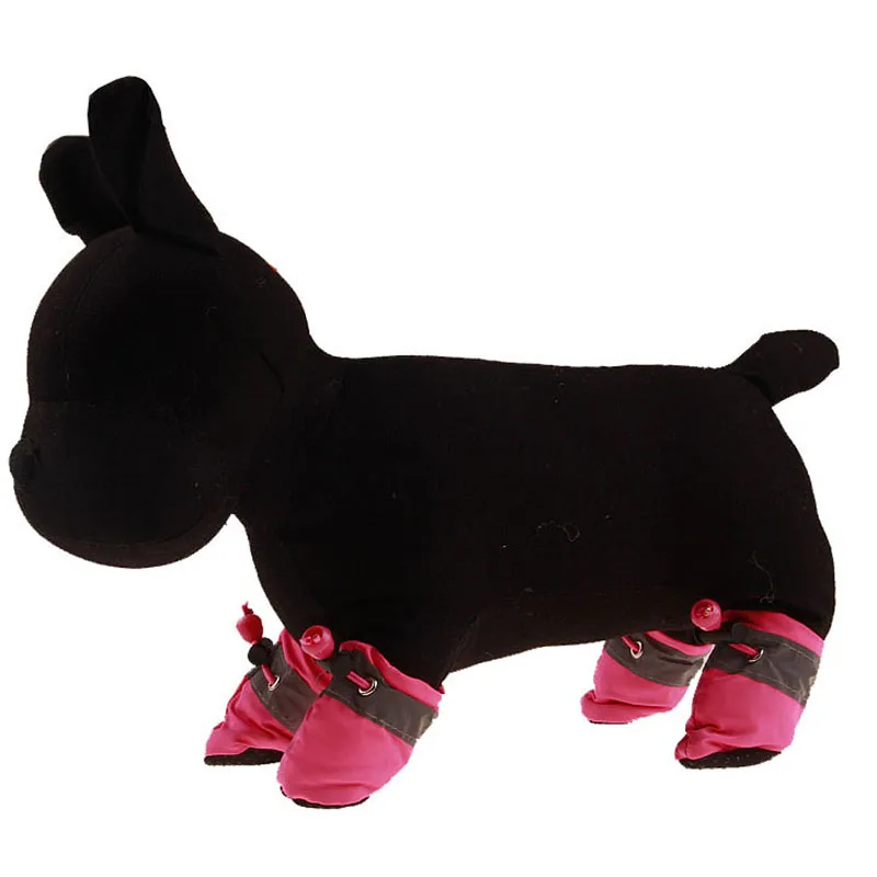 Pet Dog Boots Indoor Paw Protector Pet Boots Soft Sole Anti-Slip Dog Shoes For Small Medium and Large Dogs 4 Pcs6